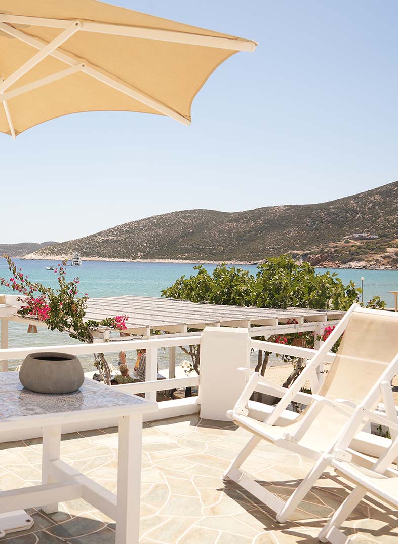 Θέα στη θάλασσα από το Turquoise maisons by the sea στη Σίφνο